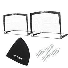 Load image into Gallery viewer, NET PLAYZ 4ftx3ft Easy Fold-Up Portable Training Soccer Goal, Set of 2