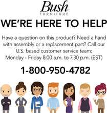 Load image into Gallery viewer, Bush Furniture Stanford 2 Drawer Lateral File Cabinet in Antique Black and Hansen Cherry