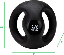 Load image into Gallery viewer, Mind Reader with Handles, Strength Training, Home Fitness Core Workout, Rubber, Black
