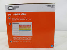 Load image into Gallery viewer, Commercial Electric 5/6 in White Integrated LED Energy Star Color Changing Recessed Trim Downlight 4 Pk