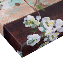 Load image into Gallery viewer, Patton Wall Decor Blooms in Mason Jar Floral Art, 24" x 36" Wrapped Canvas, 24 x 36 Inch, Light Blue