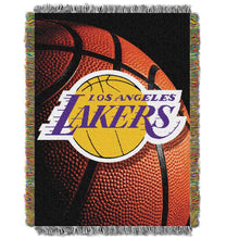 Load image into Gallery viewer, Officially Licensed NBA "Photo Real" Woven Tapestry Throw Blanket, 48" x 60"