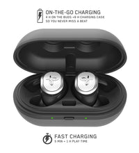 Load image into Gallery viewer, Jaybird Run True Wireless Headphones for Running, 4+ Hours Play, Omni-Directional Mic, Sweat-Resistant, Comfort-Fitted Earpieces, Skip-Free Music (Jet)