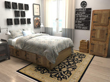 Load image into Gallery viewer, Unique Loom Edinburgh Collection Oriental Traditional French Country Black Area Rug (5' x 8')