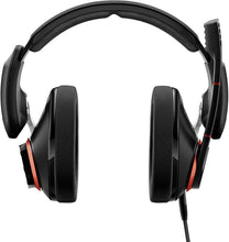 Load image into Gallery viewer, Sennheiser GSP 500 Wired Open Acoustic Gaming Headset, Noise-Cancelling Microphone, Adjustable Headband with Customizable Contact Pressure, Volume Control, PC + Mac + Xbox + PS4, Pro – Black/Red