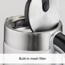 Load image into Gallery viewer, Hamilton Beach Modern Glass Electric Tea Kettle, Water Boiler &amp; Heater, 1.7 L, LED Indicator, Cordless, Auto-Shutoff &amp; Boil-Dry Protection (40867)