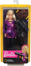 Load image into Gallery viewer, Barbie Astrophysicist Doll, Blonde with Telescope and Star Map, Inspired by National Geographic