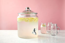 Load image into Gallery viewer, Anchor Hocking Heritage Hill Glass Beverage Dispenser with Spigot, 2 Gallon