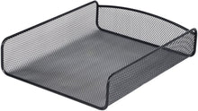 Load image into Gallery viewer, Safco Products Onyx Mesh Single Tray Desktop Organizer 3272BL, Black Powder Coat Finish, Durable Steel Mesh Construction
