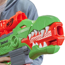 Load image into Gallery viewer, NERF DinoSquad Rex-Rampage Motorized Dart Blaster, 10-Dart Clip, 20 Official Darts, 10-Dart Storage- T-Rex Dinosaur Design
