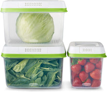 Load image into Gallery viewer, Rubbermaid FreshWorks Saver, Medium Short Produce Storage Containers
