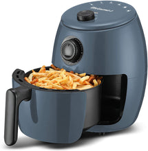 Load image into Gallery viewer, Elite Gourmet EAF-0201 Personal Compact Space Saving Electric Hot Air Fryer Oil-Less Healthy Cooker, Timer &amp; Temperature Controls, PFOA/PTFE Free, 1000-Watts with Recipes, 2.1 Quart, Black