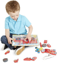 Load image into Gallery viewer, Melissa and Doug Fire Truck Chunky Puzzle