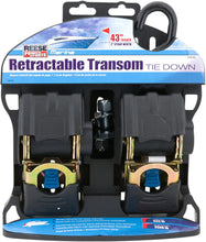 Load image into Gallery viewer, Reese Powersports (2060300) 43" 2-Piece Retractable Transom Tie Down
