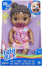 Load image into Gallery viewer, Baby Alive Baby Lil Sounds: Interactive Black Hair Baby Doll for Girls &amp; Boys Ages 3 &amp; Up, Makes 10 Sound Effects, Including Giggles, Cries, Baby Doll with Pacifier