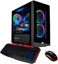 Load image into Gallery viewer, iBUYPOWER Pro Gaming PC Computer Desktop FHW002 (Intel i3 9100F 3.6GHz, NVIDIA GT 710 1GB, 8GB DDR4 RAM, 120GB SSD, 1TB HDD, WiFi Ready, Windows 10 Home)