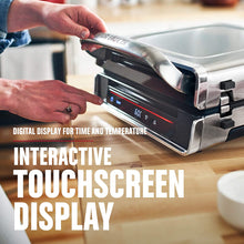 Load image into Gallery viewer, George Foreman Family Size (4-6 Servings), GRD6090B Smokeless-Digital Smart Select, Stainless Steel