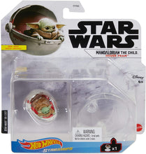 Load image into Gallery viewer, Hot Wheels Star Wars The Child Hover Pram Inspired by “The Mandalorian” with Flight Stand for Display, for Kids of All Ages