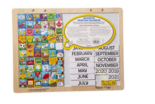 Load image into Gallery viewer, Melissa &amp; Doug Monthly Magnetic Calendar With 133 Magnets and 2 Fabric-Hinged Dry-Erase Boards