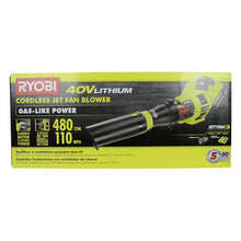 Load image into Gallery viewer, Ryobi RY40430 40V Lithium Ion 110 MPH Jet Fan Blower Kit