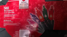 Load image into Gallery viewer, Home Accents Holiday 500-Light Multi-Color Heavy Duty Mini Lights