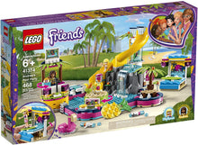 Load image into Gallery viewer, LEGO Friends Andrea's Pool Party 41374 Toy Pool Building Set with Andrea and Stephanie Mini Dolls for Pretend Play