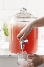 Load image into Gallery viewer, Anchor Hocking Heritage Hill Glass Beverage Dispenser with Spigot, 2 Gallon