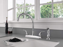 Load image into Gallery viewer, Peerless Tunbridge 2-Handle Kitchen Sink Faucet with Side Sprayer, Chrome P299578LF