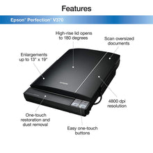 Load image into Gallery viewer, Epson Perfection V370 Color Photo, Image, Film, Negative &amp; Document  Scanner with scan-to-cloud &amp; 4800 x 9600 dpi