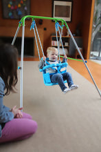 Load image into Gallery viewer, Sportspower My First Toddler Swing - Heavy-Duty Baby Indoor/Outdoor Swing Set with Safety Harness