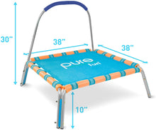 Load image into Gallery viewer, Pure Fun 38-inch Kids Jumper Bungee Trampoline with Handrail, Ages 3 To 7