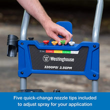 Load image into Gallery viewer, Westinghouse Electric Pressure Washer 2030 PSI MAX 1.76 GPM with Anti-Tipping Technology, Soap Tank and 4-Nozzle Set