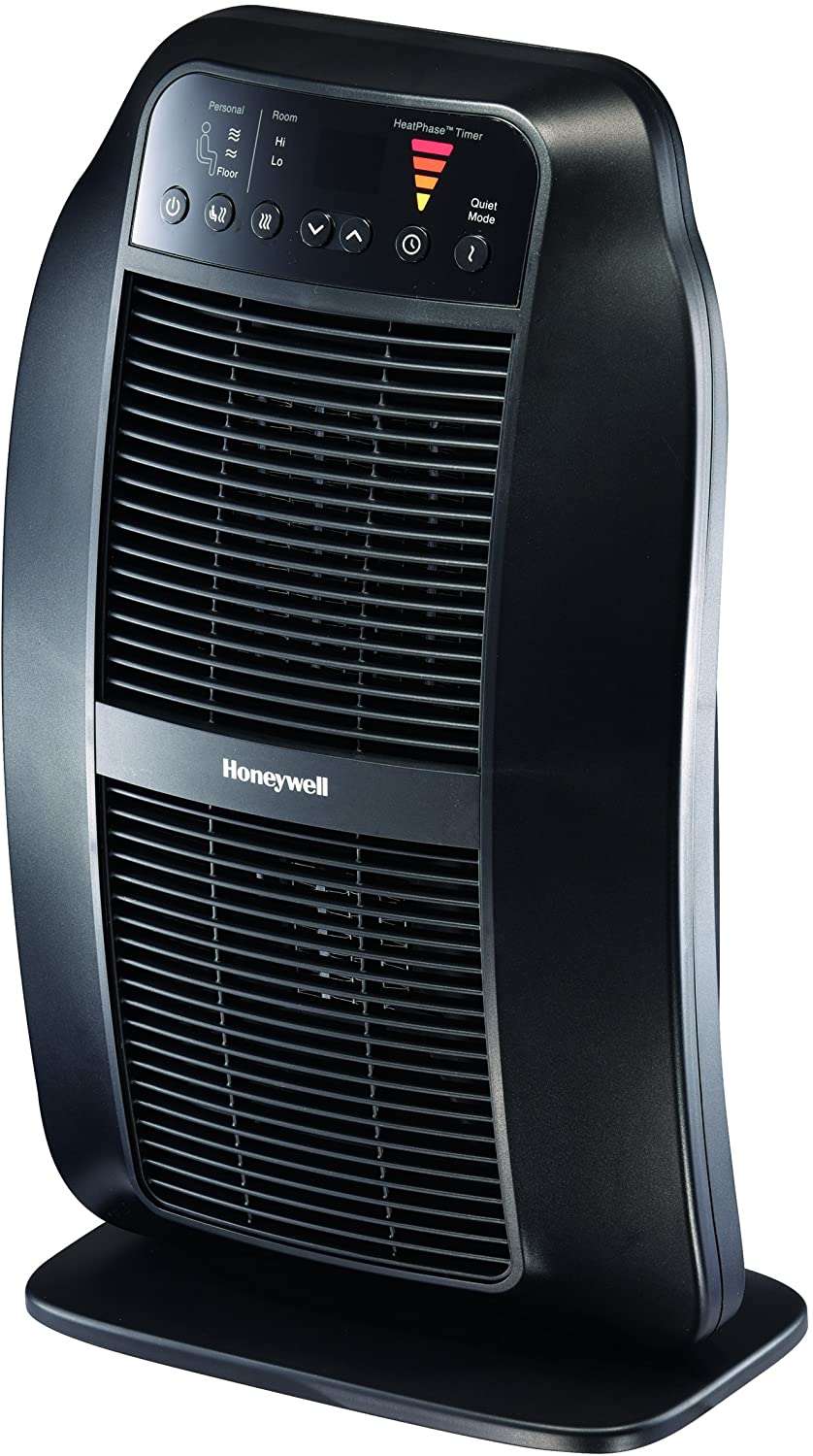 Honeywell Genius HeatGenius Ceramic Heater with Multi-Directional Heating, Digital Controls with Programmable Thermostat, Black