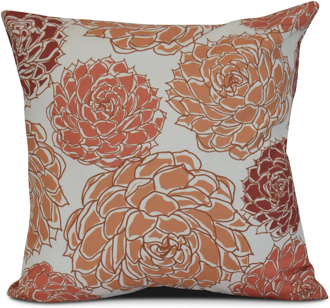 E by design Olivia Flora Print Pillow