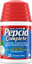 Load image into Gallery viewer, Pepcid Complete Acid Reducer + Antacid Chewable Tablets for Heartburn Relief, Berry Flavor, 25 ct.