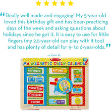 Load image into Gallery viewer, Melissa &amp; Doug My First Daily Magnetic Calendar