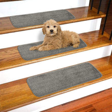 Load image into Gallery viewer, Ottomanson Softy Solid Set of 14 Skid Resistant Rubber Backing Non Slip Carpet
