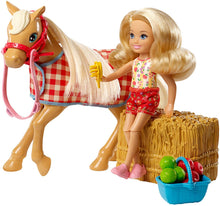 Load image into Gallery viewer, Barbie Club Chelsea Doll and Horse, GFF50