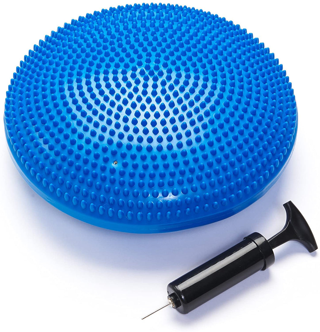 Black Mountain Products Exercise Balance Stability Disc with Hand Pump, Blue