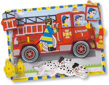 Load image into Gallery viewer, Melissa and Doug Fire Truck Chunky Puzzle