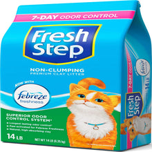 Load image into Gallery viewer, Fresh Step Non-Clumping Premium Scented Cat Litter with Febreze Freshness