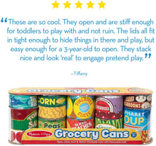 Load image into Gallery viewer, Melissa &amp; Doug Let's Play House Grocery Cans