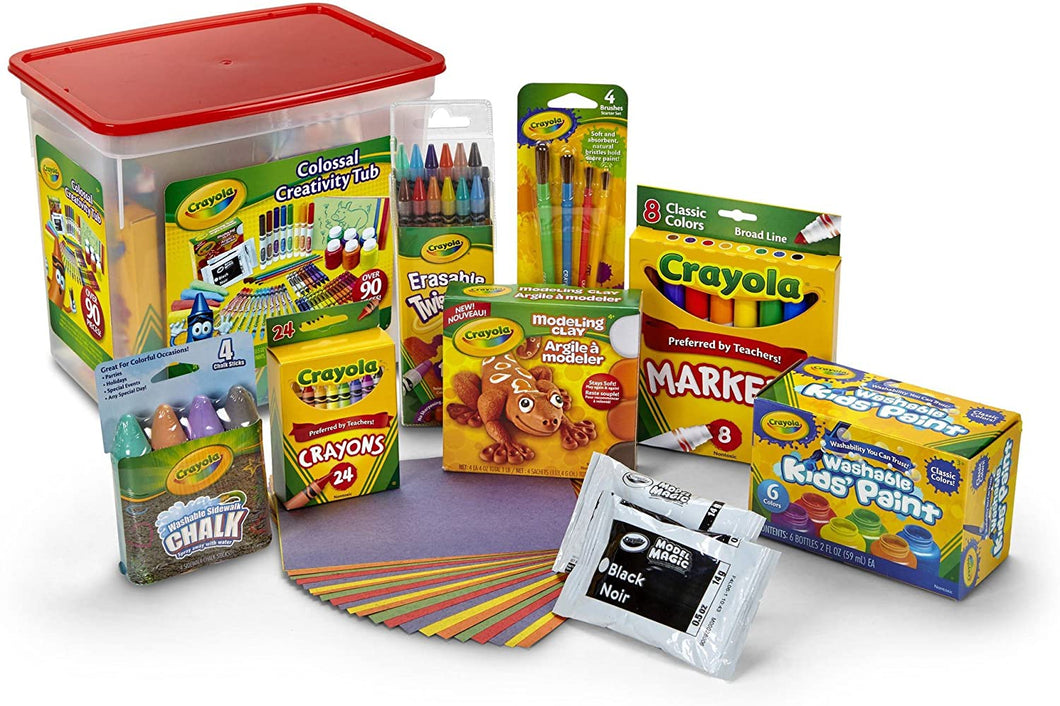 Crayola Colossal Creativity Tub, 90 pieces