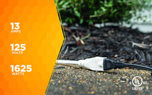 Load image into Gallery viewer, Woods 8-Foot Outdoor Extension Cord with Power Block