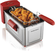 Load image into Gallery viewer, Hamilton Beach Professional Style Deep Fryer, Red