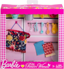 Load image into Gallery viewer, Barbie as Pioneer Woman Ree Drummond Pasta Kitchen Cooking Accessory Set