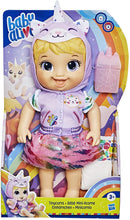 Load image into Gallery viewer, Baby Alive Tinycorns Doll, Unicorn, Accessories, Drinks, Wets, Blonde Hair Toy for Kids Ages 3 Years and Up