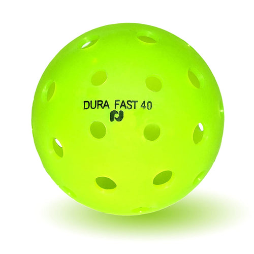 Dura Fast 40 Pickleballs | Outdoor pickleball balls | Neon | Pack of 6 | USAPA Approved and Sanctioned for Tournament Play, Professional Perfomance