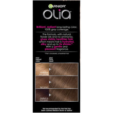 Load image into Gallery viewer, Garnier Olia Ammonia-Free Brilliant Color Oil-Rich Permanent Hair Color, 6.0 Light Brown (Pack of 1) Brown Hair Dye (Packaging May Vary)