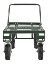 Load image into Gallery viewer, Sandusky FW4824 Heavy Duty Steel 4 Wheel Flat Wagon with Pull Handle, 750 lbs Capacity, 48" Length x 24" Width,Green